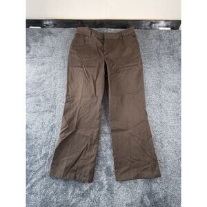 Eddie Bauer Women’s Size 12 Brown Wrinkle-Resistant Cotton Casual Pants- Read